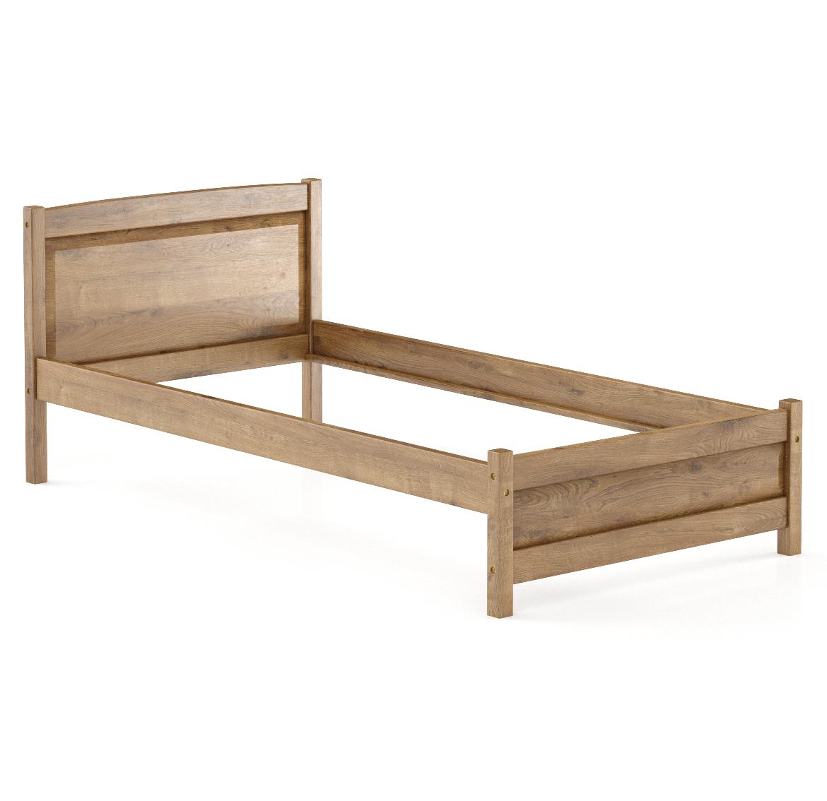 Drveni krevet LK125 107,5x207x68,5 cm hrast