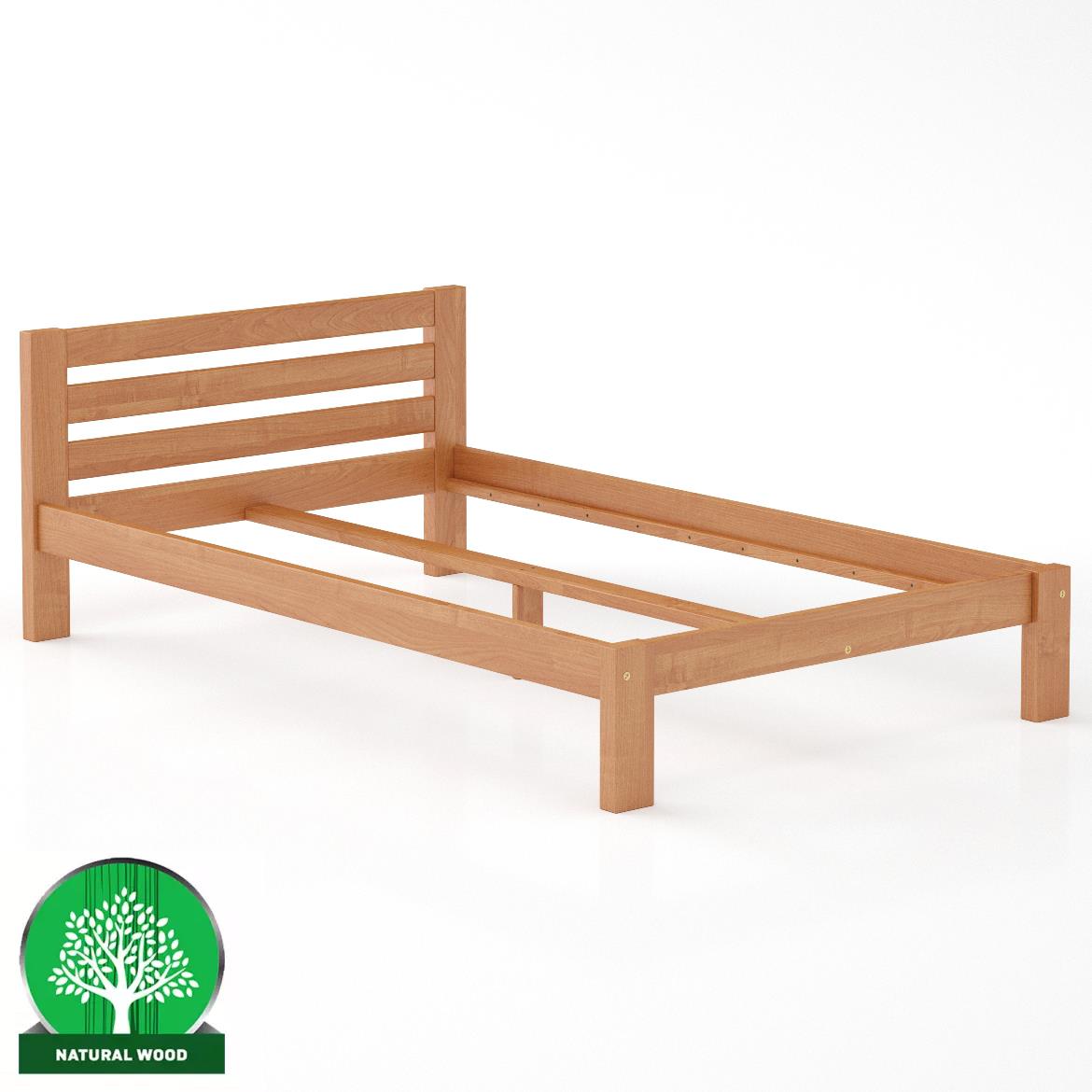 Drveni krevet LK105 128,5x209,5x72 cm bukva