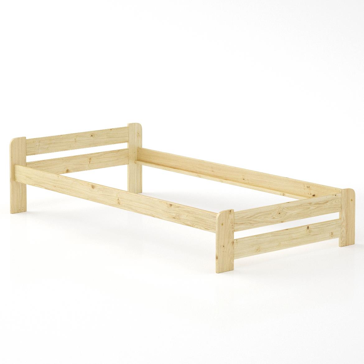 Drveni krevet LK099 104x204x50 cm natur