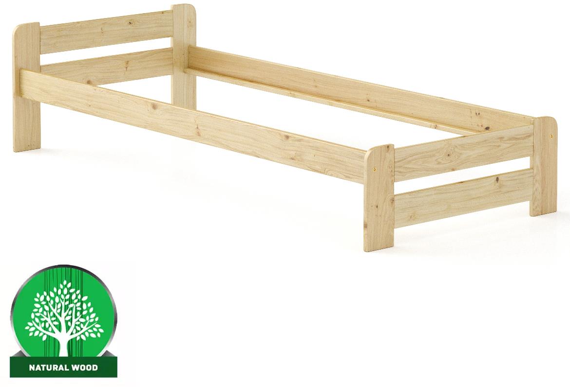 Drveni krevet LK099 94x204x50 cm natur