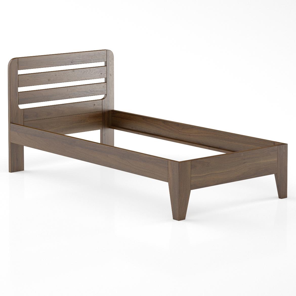 Drveni krevet LK189 106x206x40 cm smedi