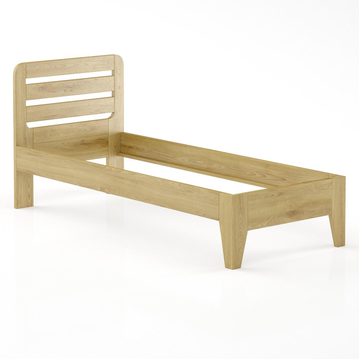 Drveni krevet LK189 86x206x40 cm hrast