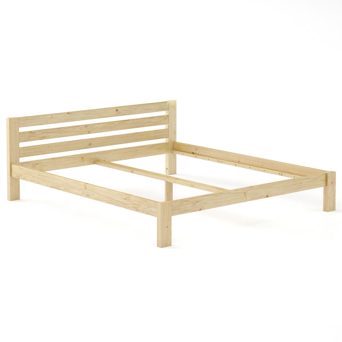 Drveni krevet LK105 188,5x209,5x72 cm natur