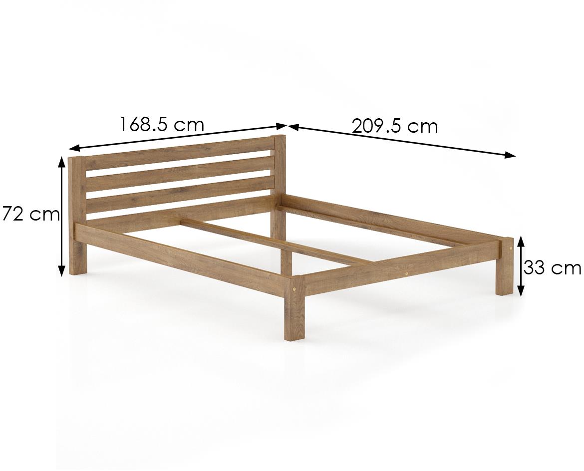 Drveni krevet LK105 168,5x209,5x72 cm hrast