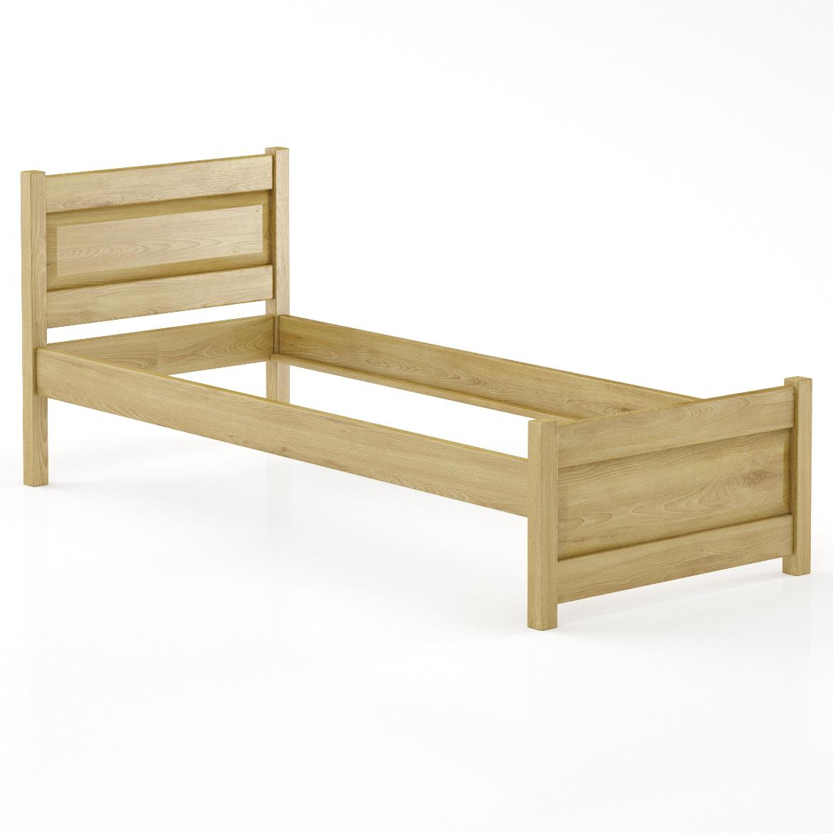 Drveni krevet LK120 87,5x209,5x85,5 cm hrast
