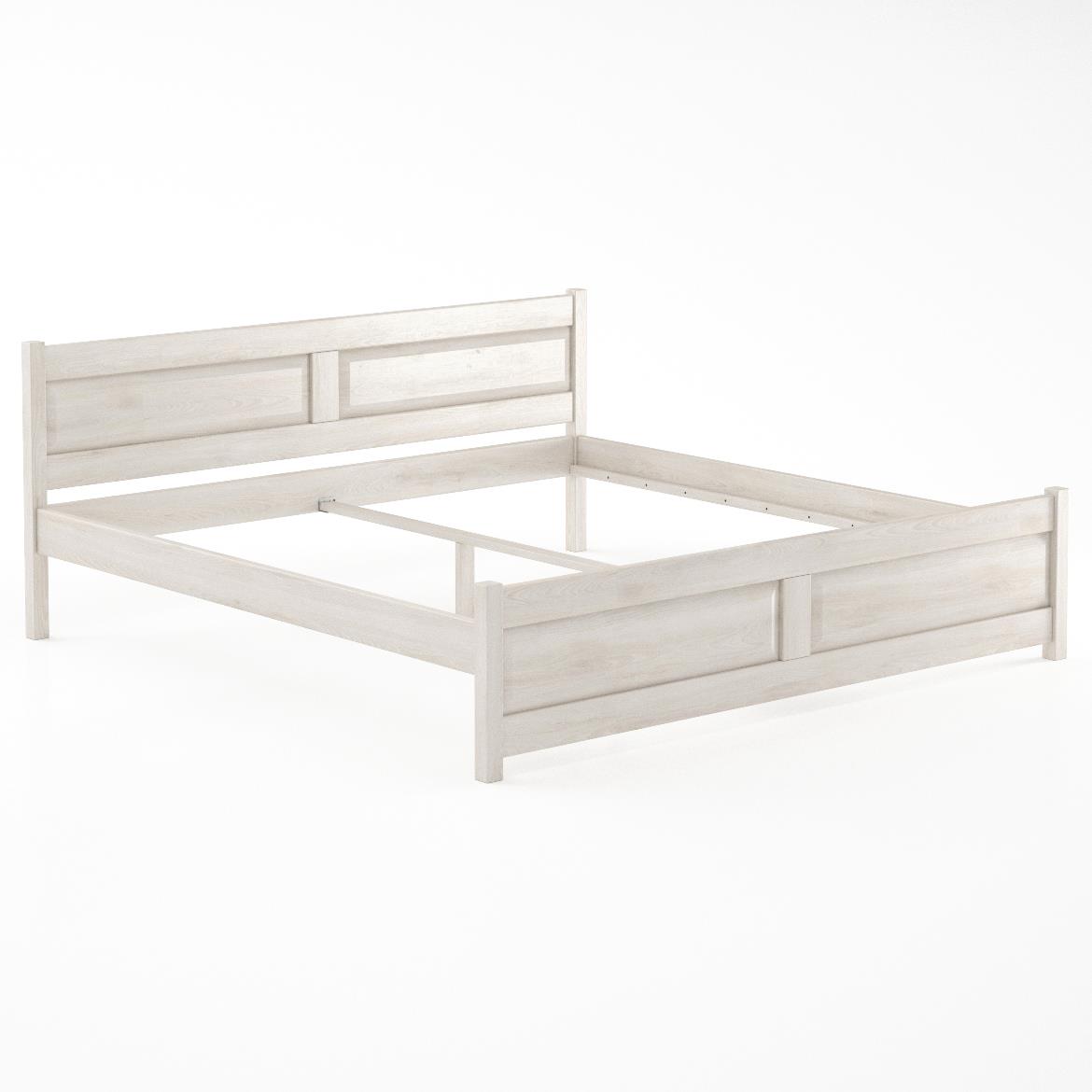 Drveni krevet LK109 207,5x209,5x85,5 cm beli