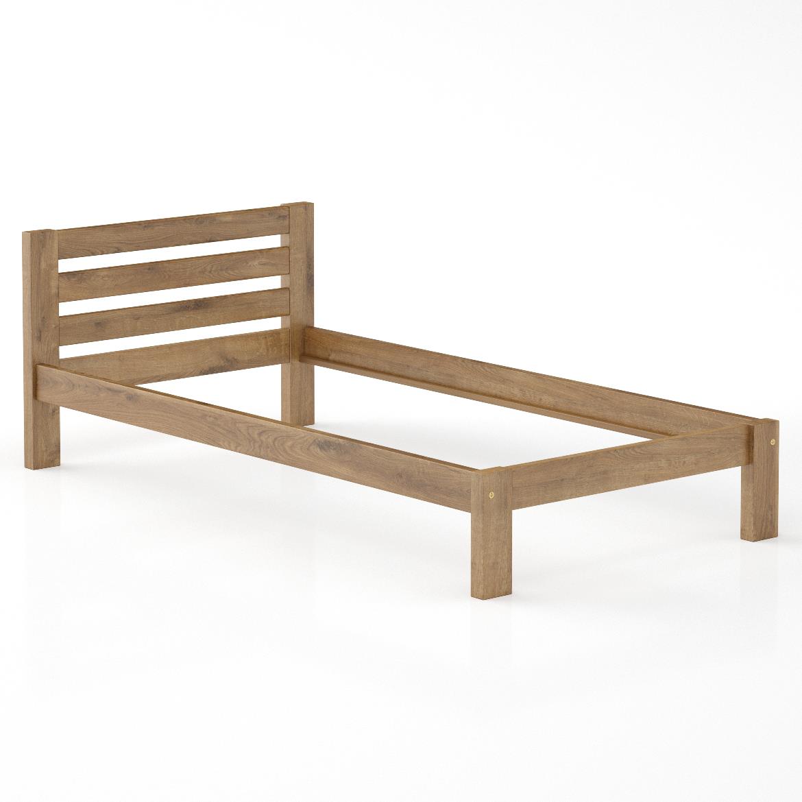 Drveni krevet LK127 109,5x209,5x72 cm hrast