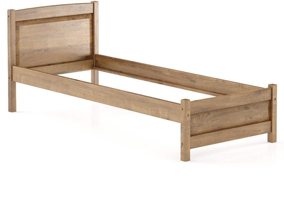 Drveni krevet LK125 87,5x207x68,5 cm hrast