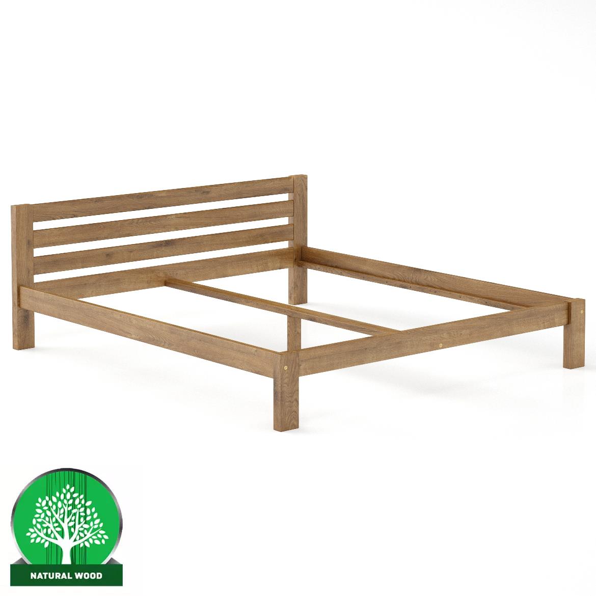 Drveni krevet LK105 188,5x209,5x72 cm hrast