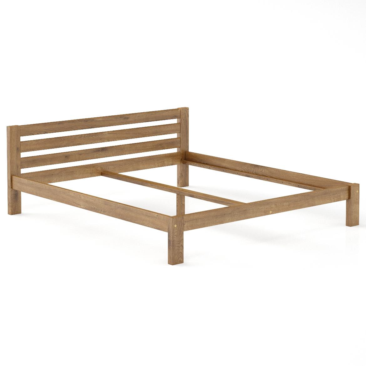 Drveni krevet LK105 188,5x209,5x72 cm hrast