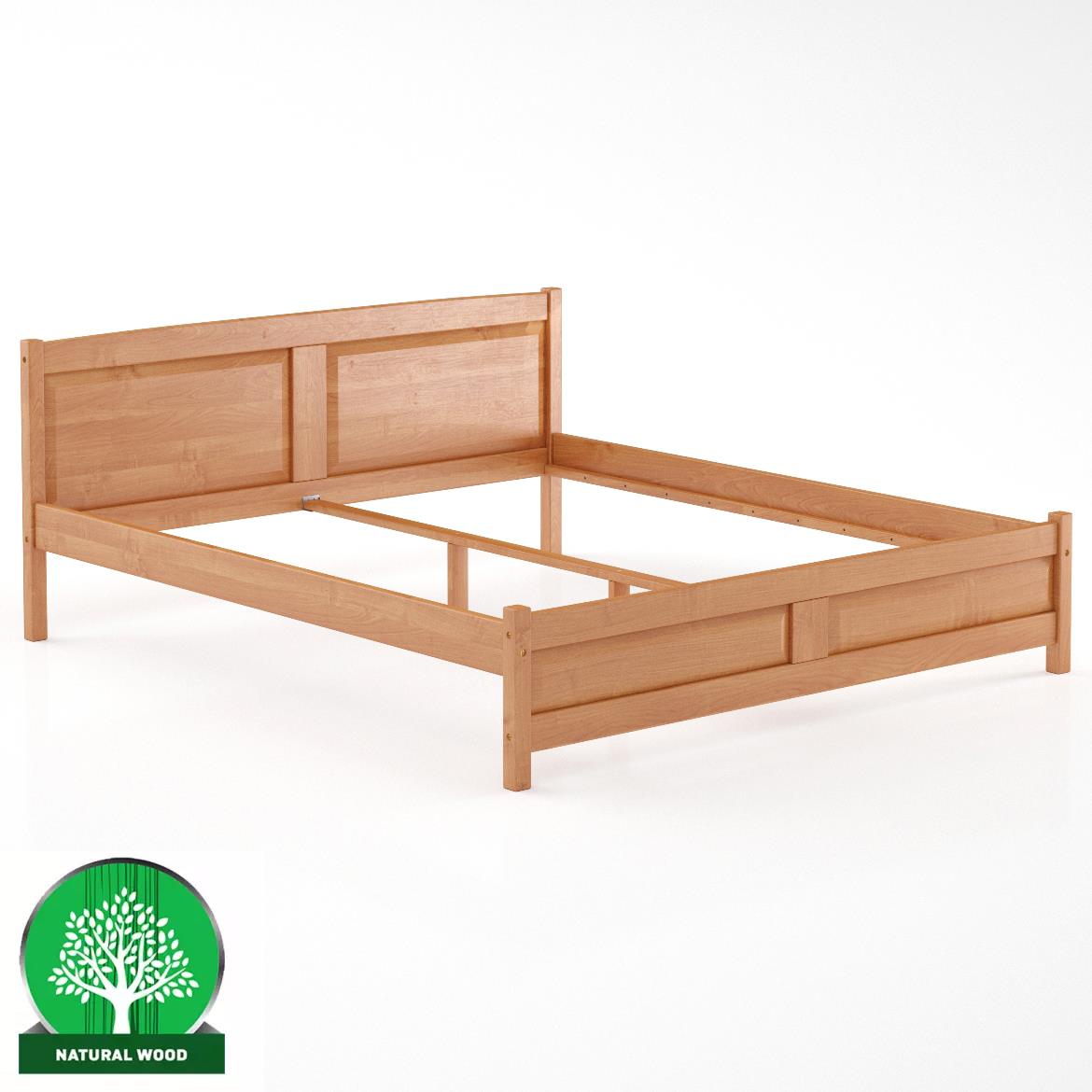 Drveni krevet LK104 188x208x81 cm bukva