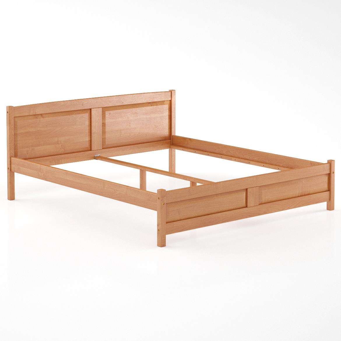 Drveni krevet LK104 188x208x81 cm bukva