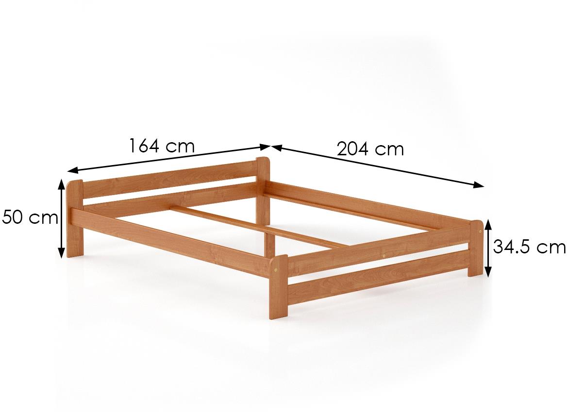 Drveni krevet LK099 164x204x50 cm bukva