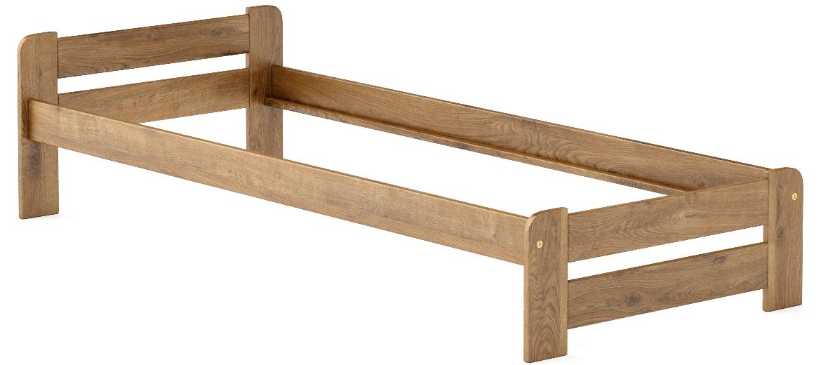 Drveni krevet LK099 84x204x50 cm hrast