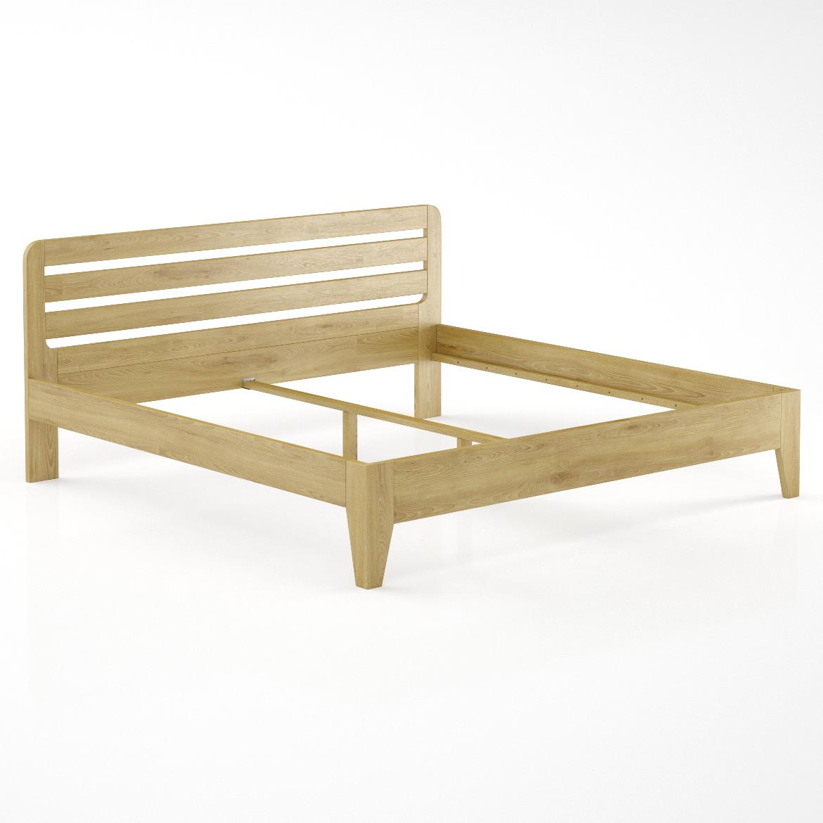 Drveni krevet LK189 206x206x40 cm hrast