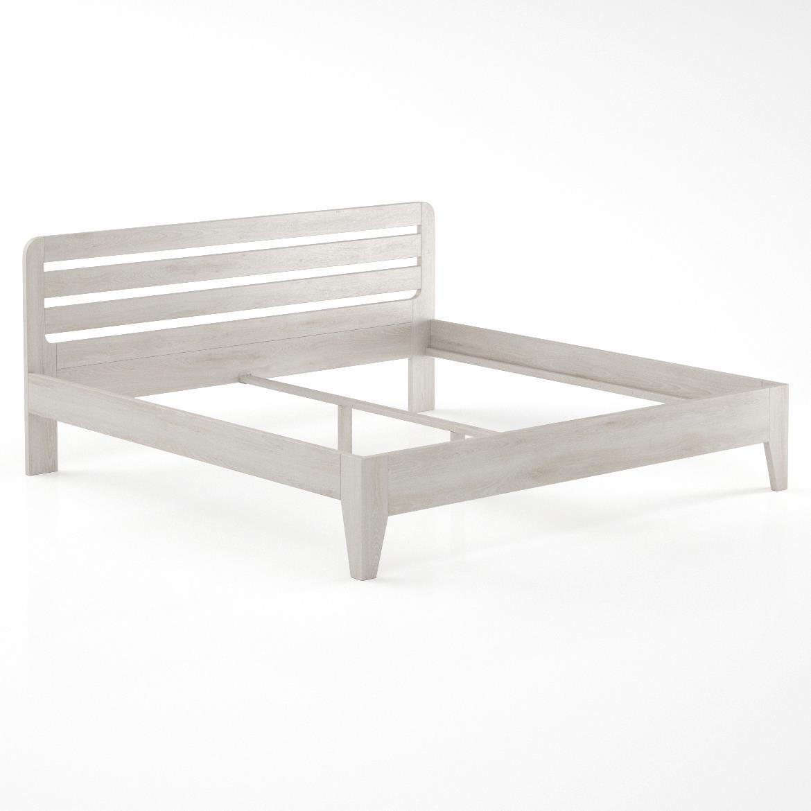 Drveni krevet LK189 206x206x40 cm beli