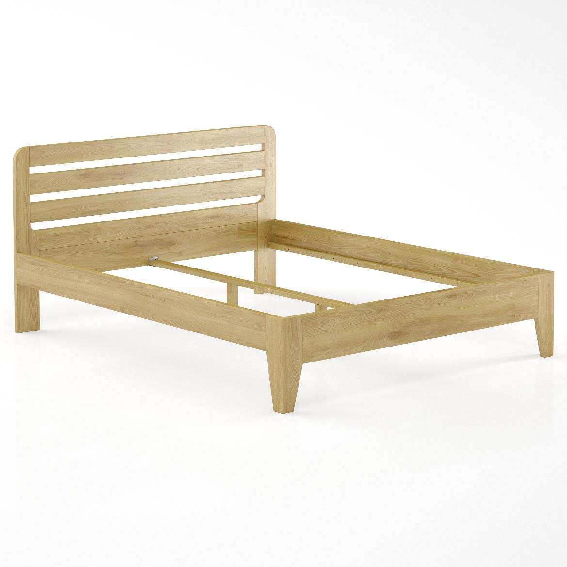 Drveni krevet LK189 166x206x40 cm hrast