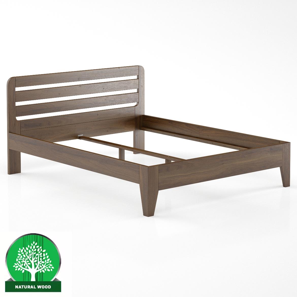 Drveni krevet LK189 166x206x40 cm smedi