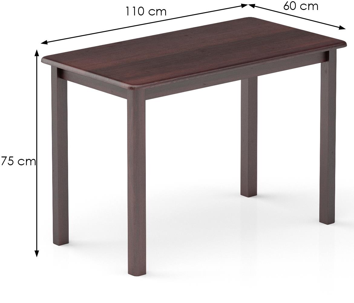 Drveni sto ST104 110x60x75 cm orah