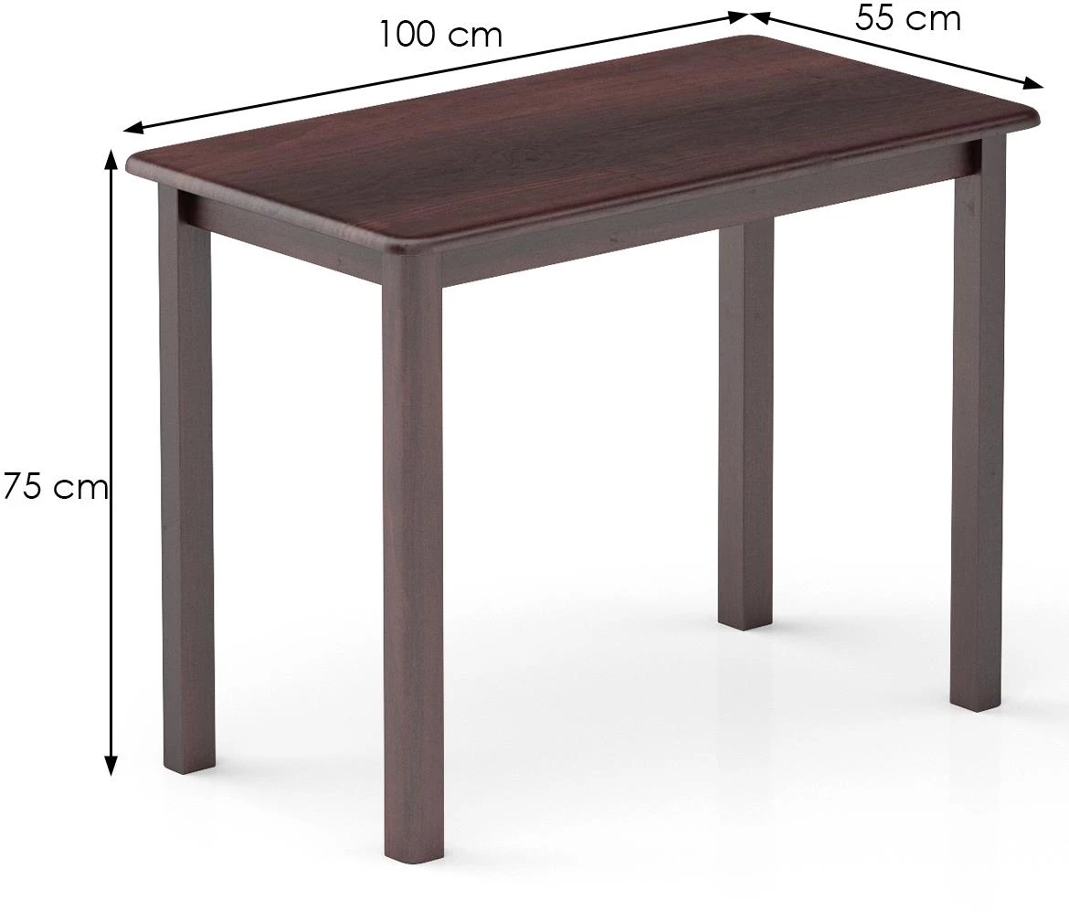 Drveni sto ST104 100x55x75 cm orah