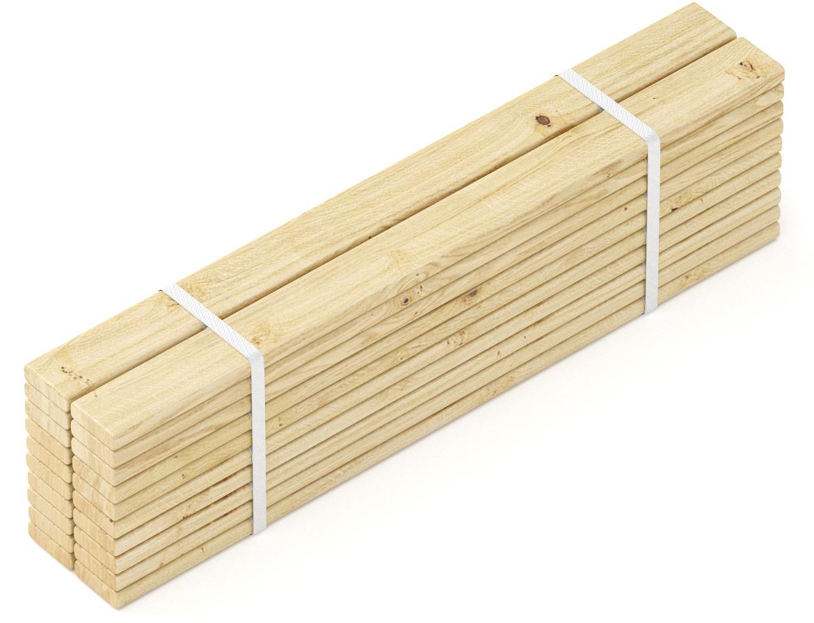Drvena podnica za krevet 80x200x2 cm natur