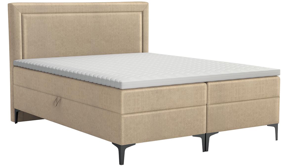Tempe boxspring krevet 180x212x116 cm bež