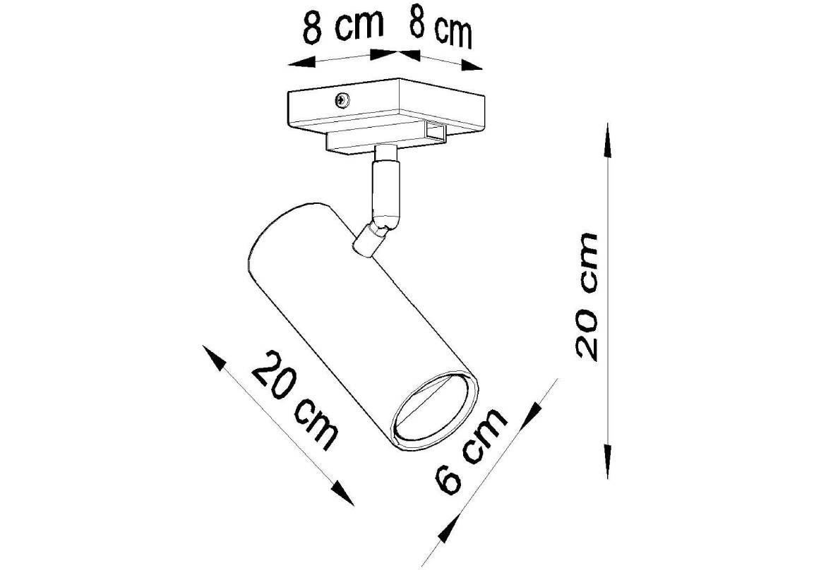 Stropna lampa Indiana bela