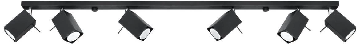 Stropna lampa Merida 6 crna