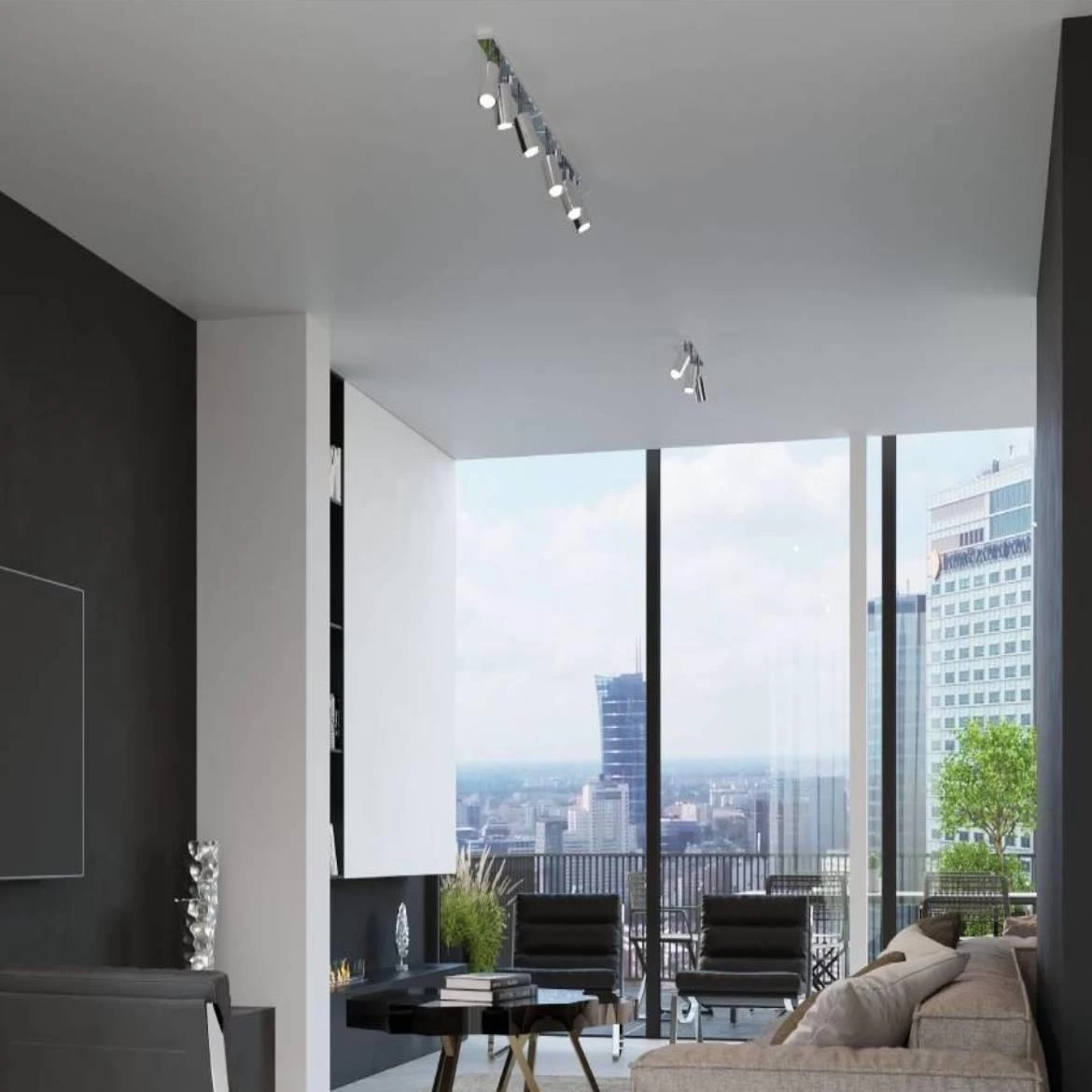 Stropna lampa Oregon 6 hrom