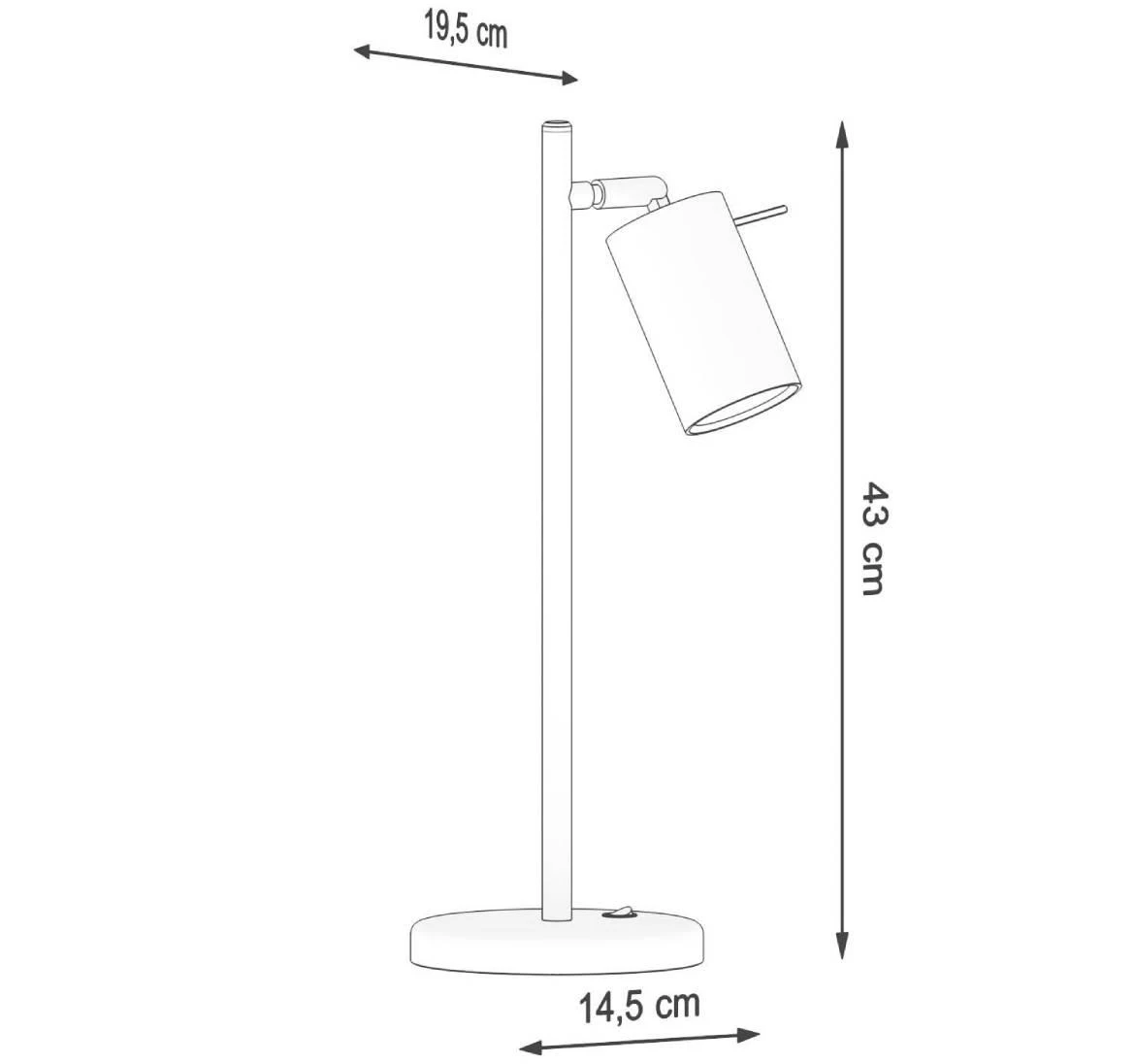 Stolna lampa Oregon crna