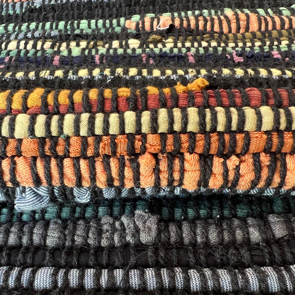 Tepih Chindi 80x150cm crni