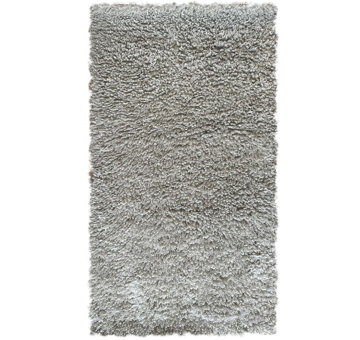 Tepih Shaggy 80x150cm srebrni