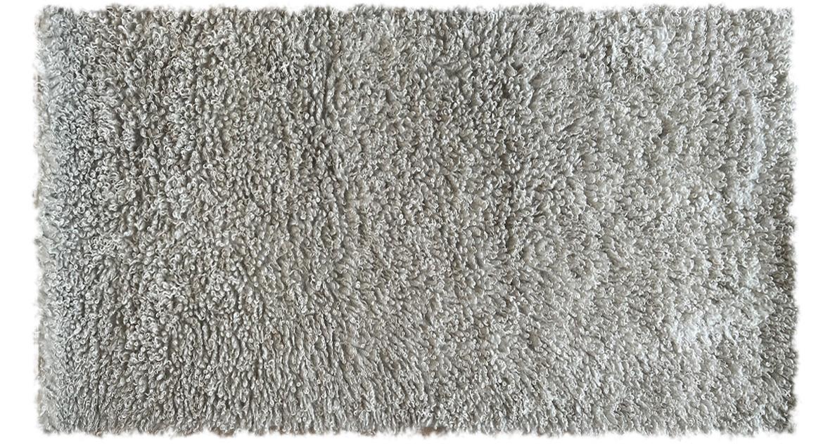 Tepih Shaggy 80x150cm srebrni