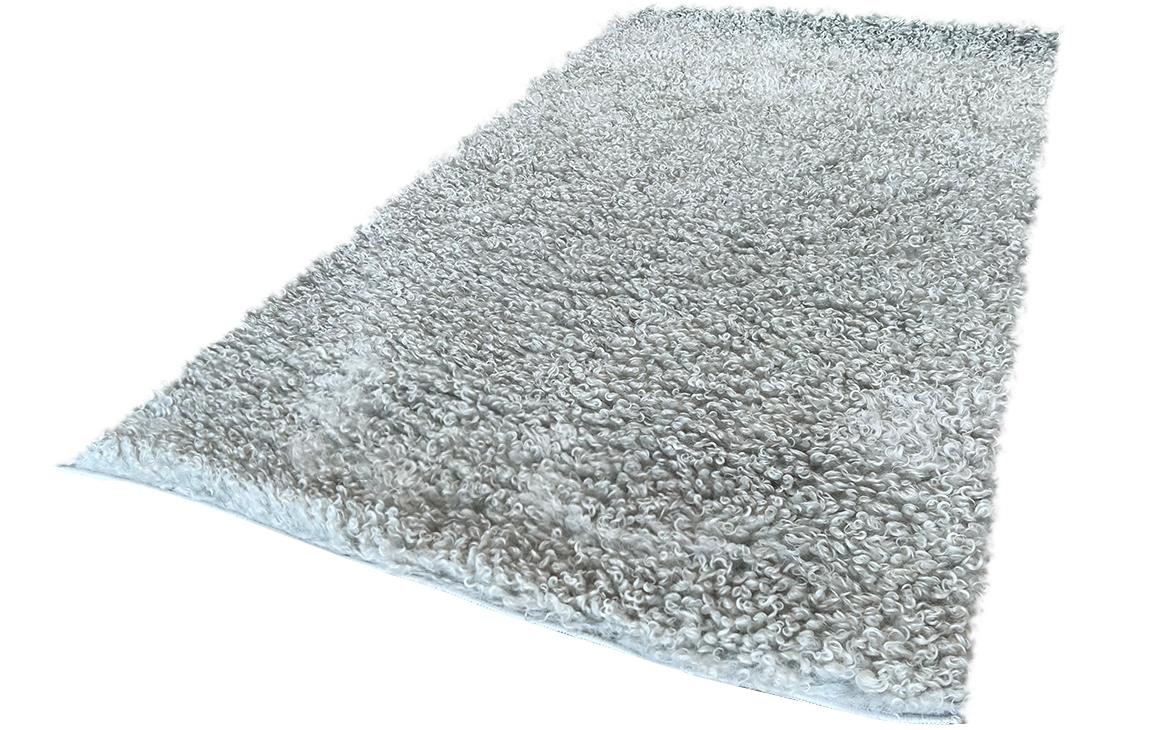 Tepih Shaggy 80x150cm srebrni
