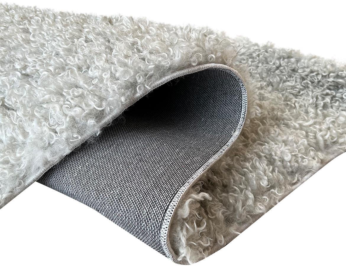 Tepih Shaggy 80x150cm srebrni