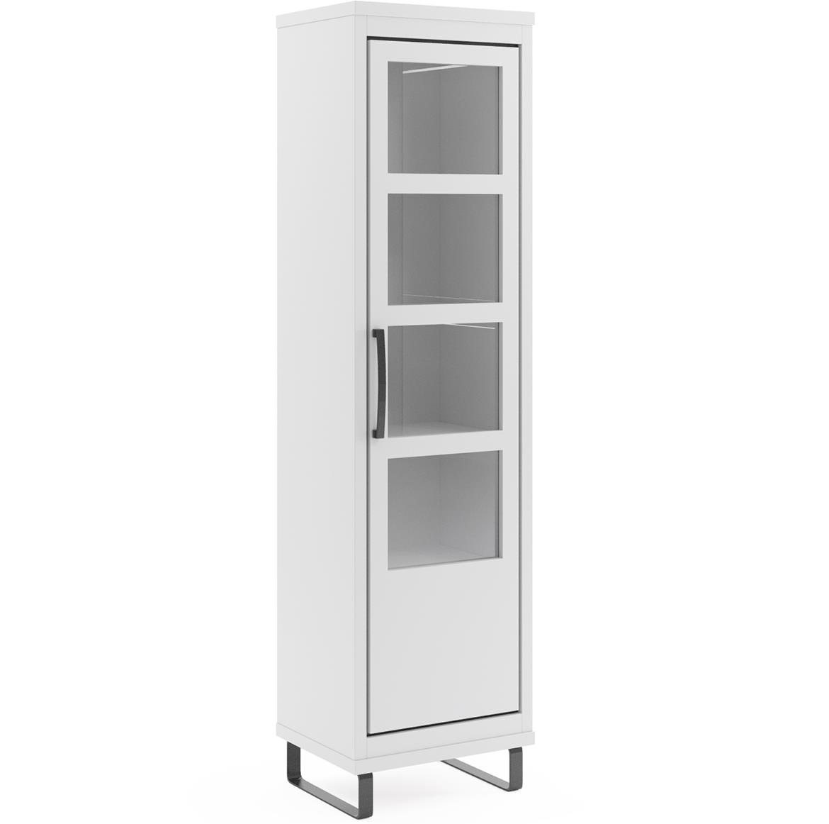 Capri vitrina C09 1 vrata 50x41x202 cm bela