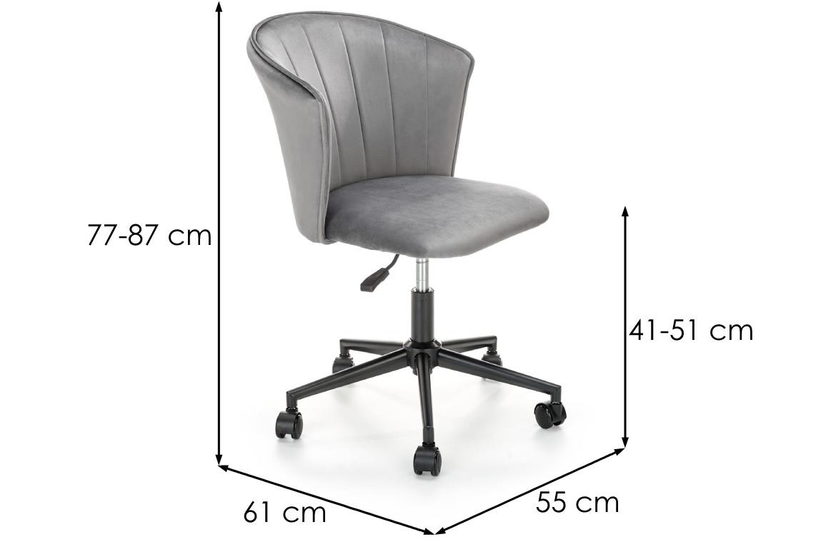 Pasco kancelarijska stolica 55x61x87 cm siva