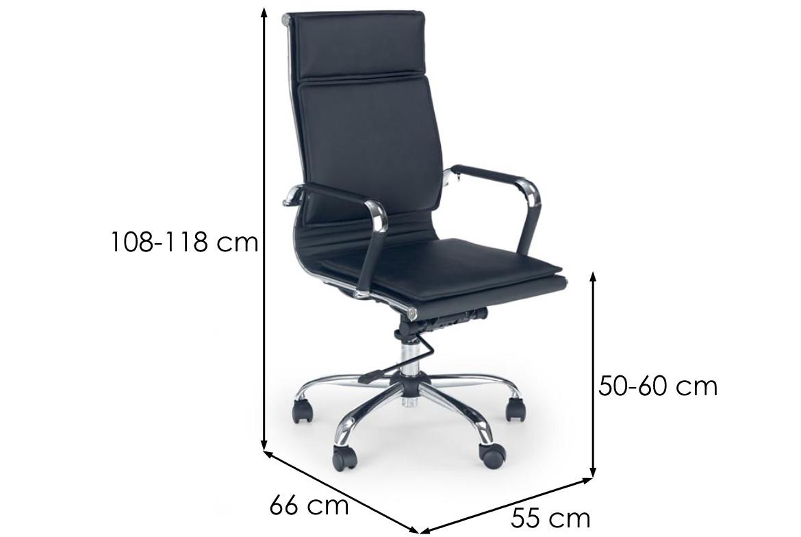 Mantus kancelarijska fotelja 55x66x118 cm crna