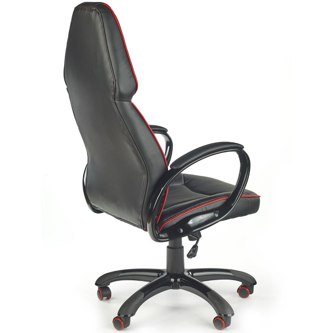 Rubin kancelarijska fotelja fotelja 65x70x132 cm crno/crvena