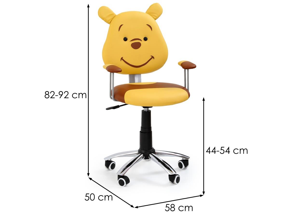 Kubus kancelarijska stolica 58x50x92 cm žuta/smeda