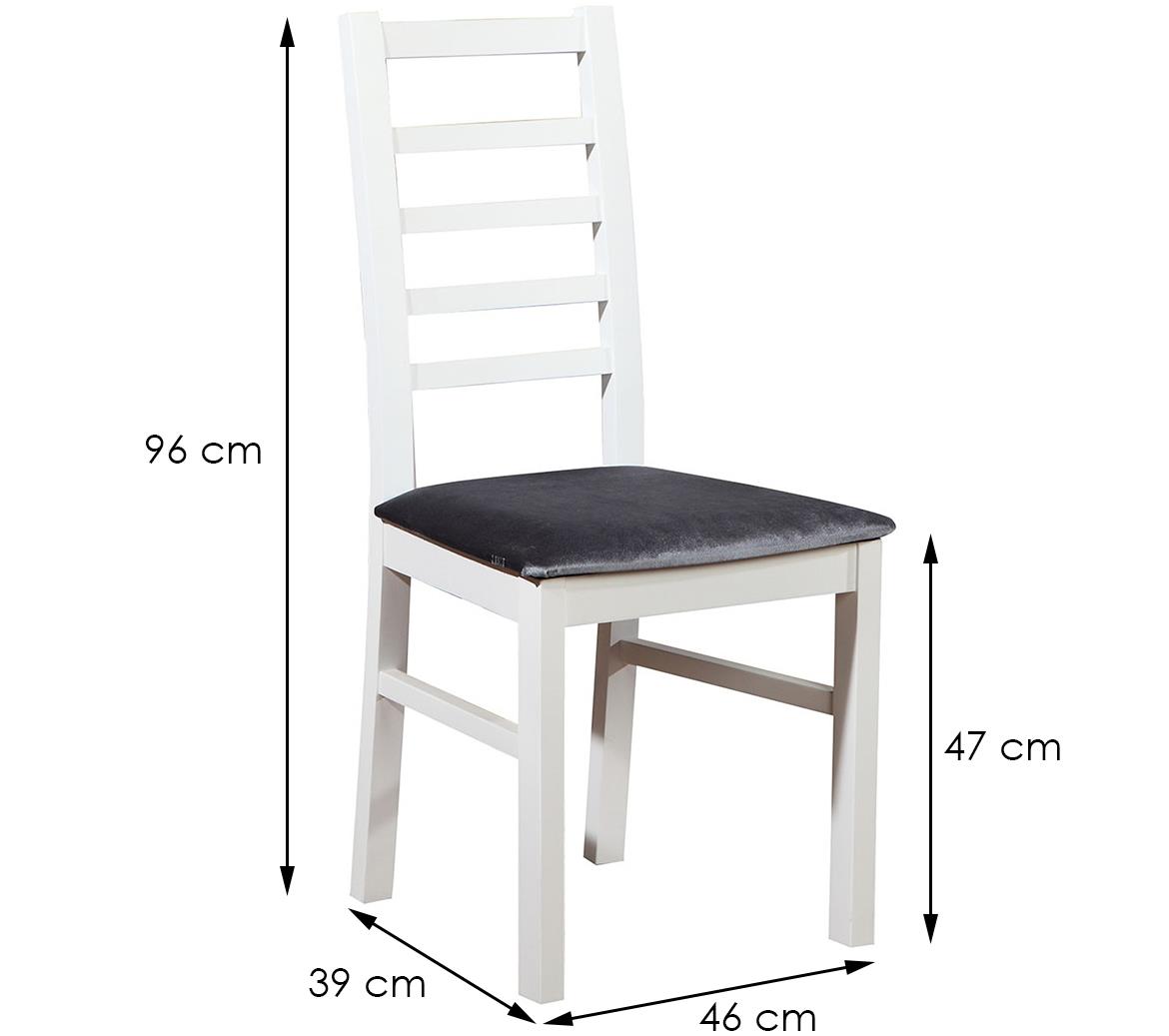 Primo 8803 W131 stolica 46x39x96 cm bela