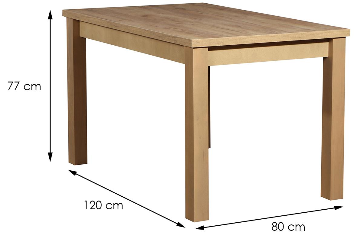 ST30 stol 120x80x77 cm wotan hrast