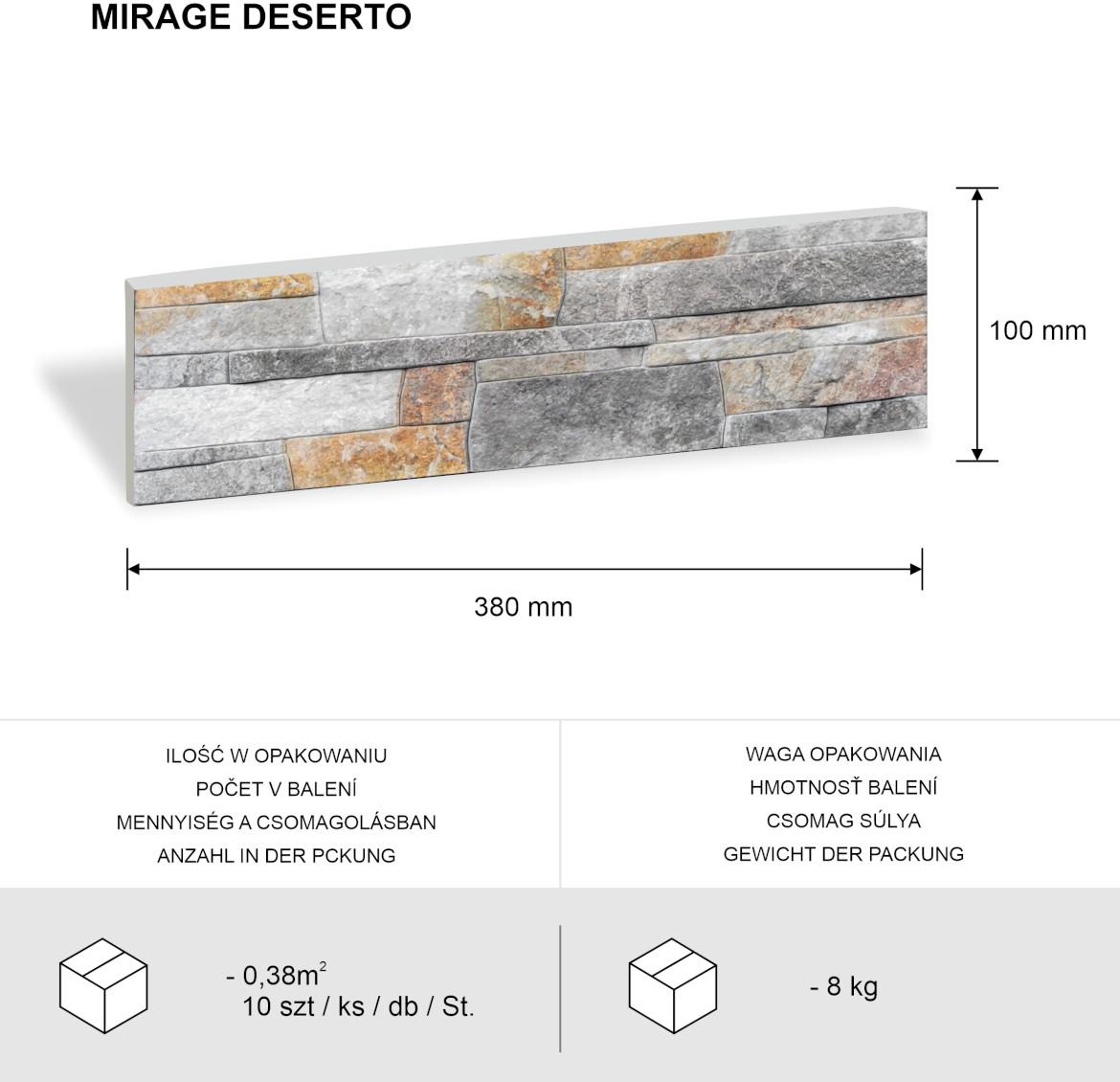 Betonski kamen Mirage Deserto