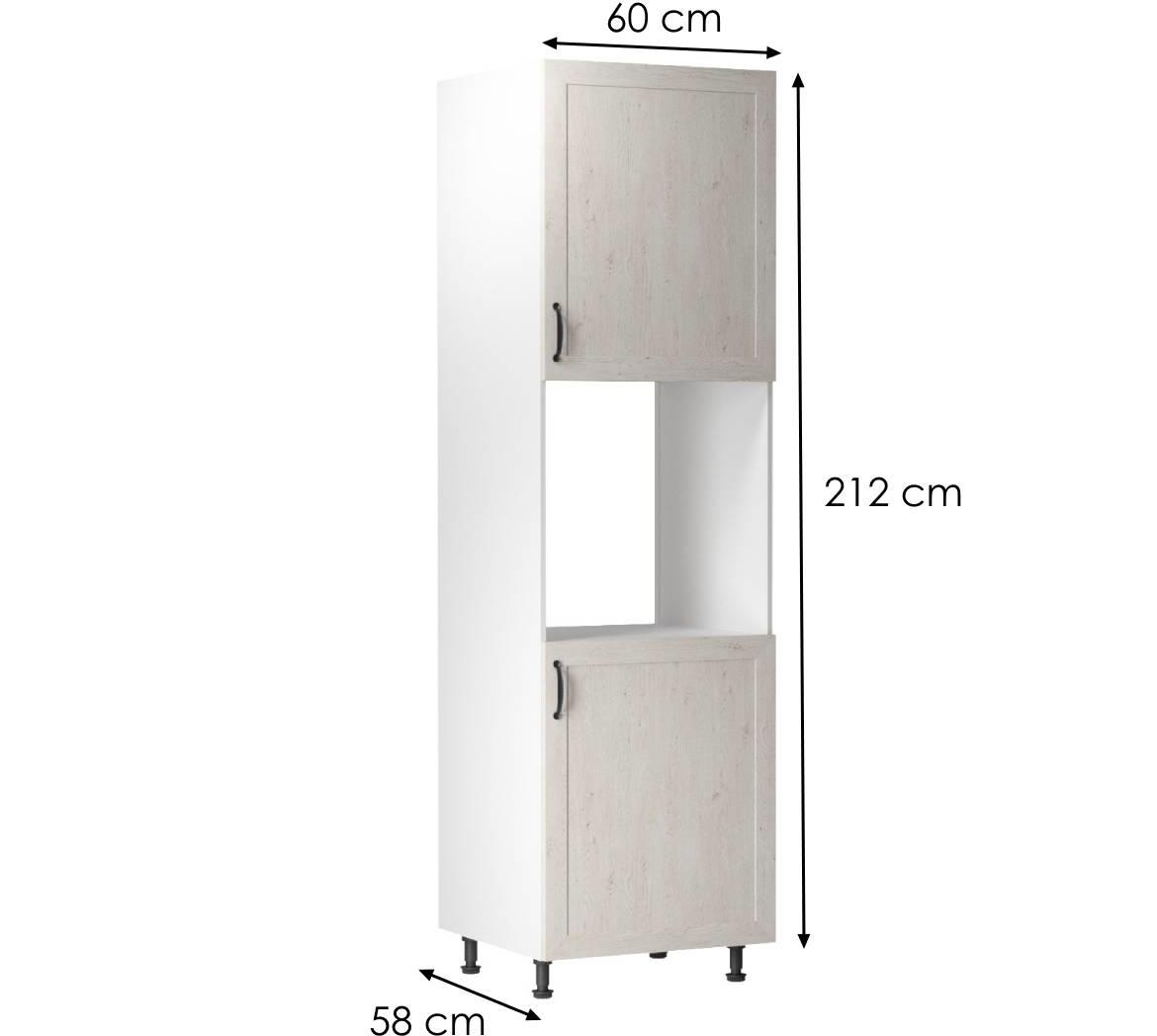 Royal D60p kuhinjski element 2 vrata 60x58x212 cm beli