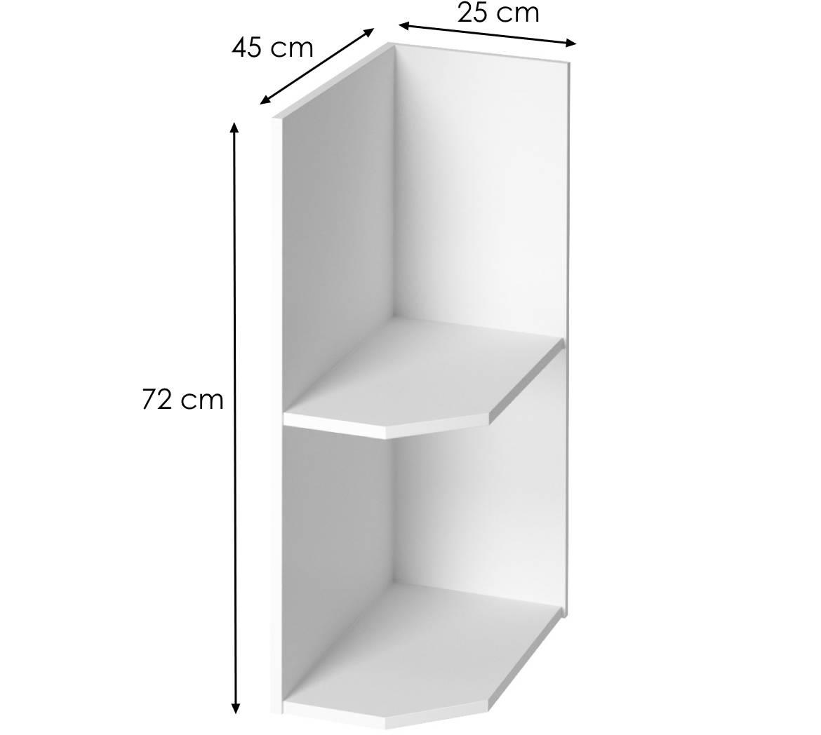 Royal D25pz kuhinjski element 25x45x72 cm beli