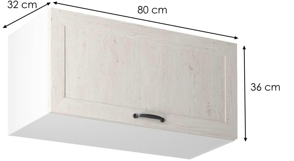 Royal G80k kuhinjski element 1 vrata 80x32x36 cm beli