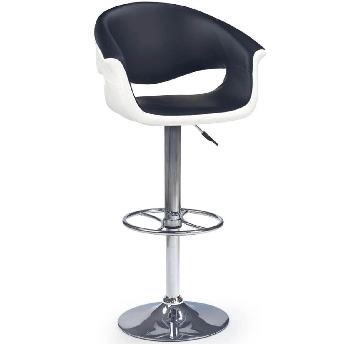 H-46 barska stolica 60x45x115 cm crno/bela