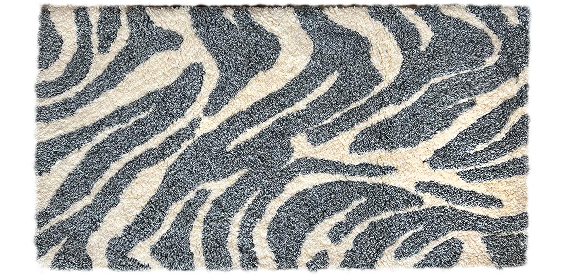 Tepih Shaggy Sonic 80x150cm sivi
