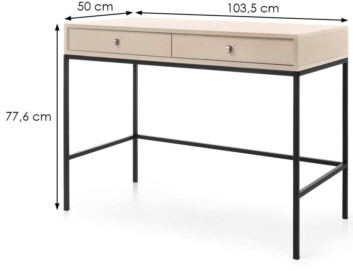 Mono toaletni sto 2 fioke MT104 103,5x50x77,6 cm bež