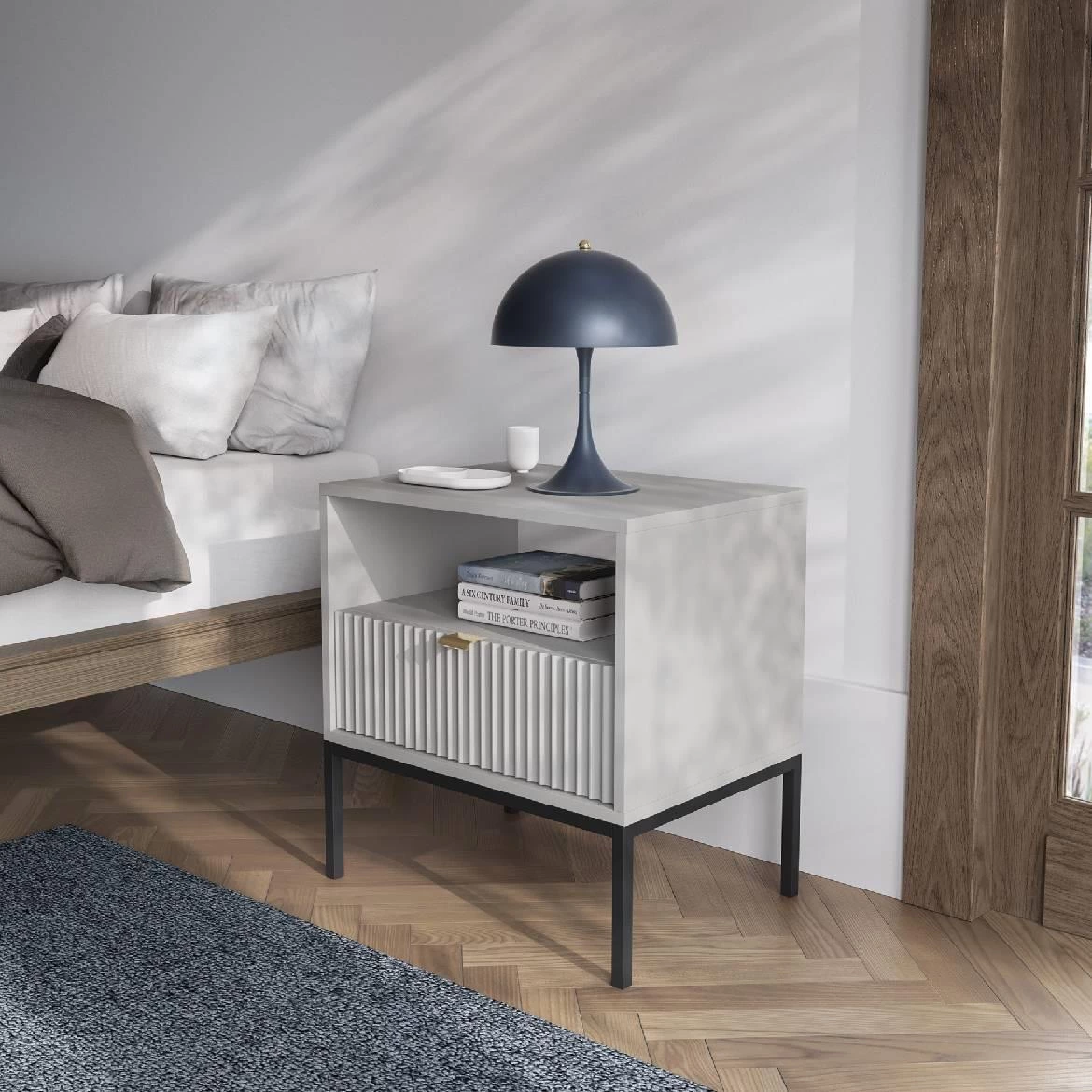 Nova toaletni sto 2 fioke T104 104x50x77 sivi